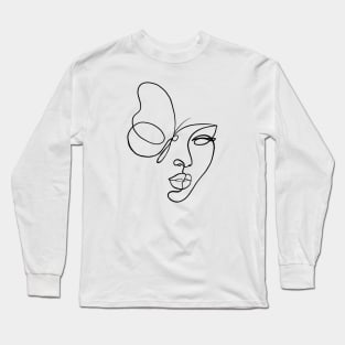 Butterfly Woman Long Sleeve T-Shirt